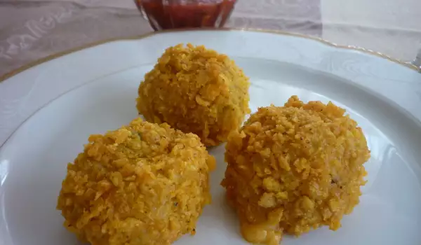 Печени картофени топки със сирене Чедър