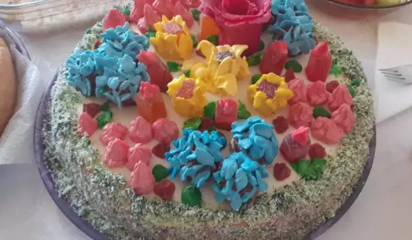 Сметанова торта Цветна градина