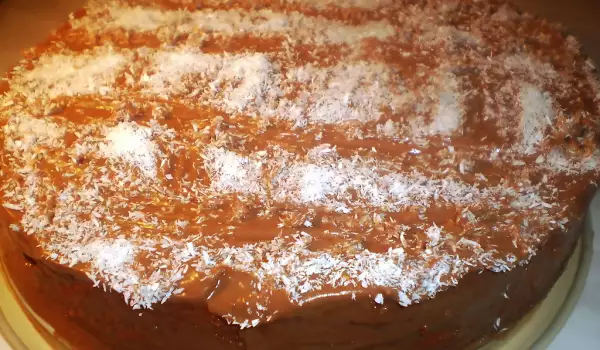 Вкусна торта с домашен шоколадов крем