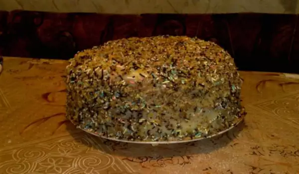 Торта с карамелен крем