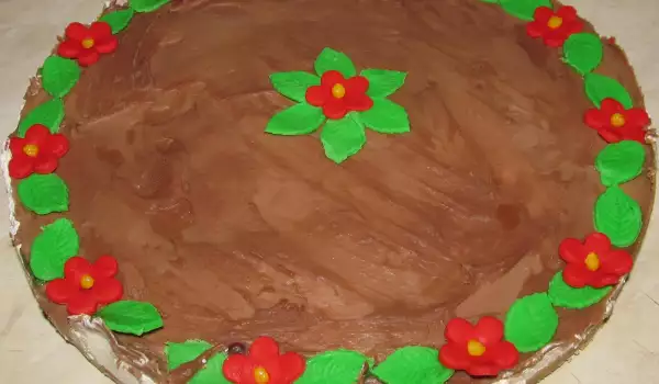 Торта с кокосови стърготини и шоколад