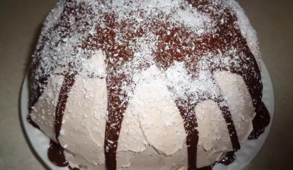 Торта Купол с готови рула и шоколад