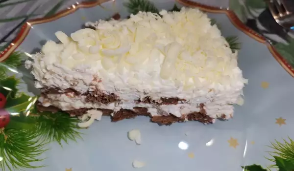 Торта с маскарпоне и бял шоколад