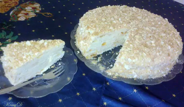Торта Наполеон с домашно тесто