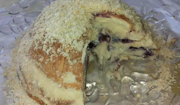 Торта Наполеон с кроасани