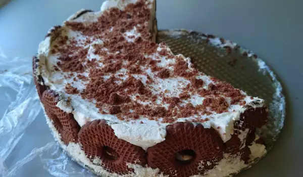 Торта с праскови и извара