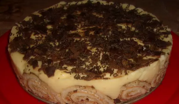 Домашна торта с готови рула