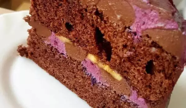 Торта с шоколад и боровинки