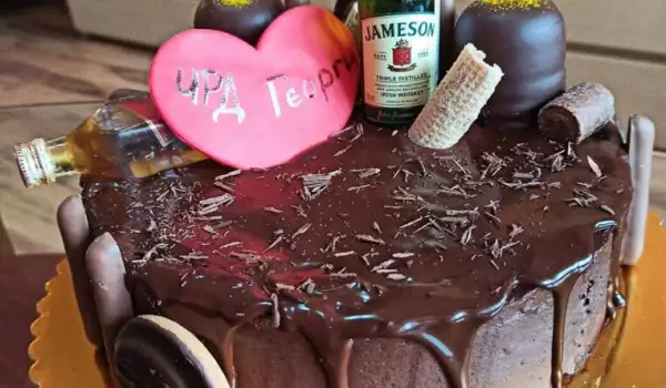 Пандишпанова торта с шоколад
