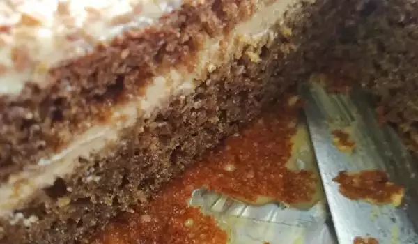 Торта със заквасена сметана и нескафе