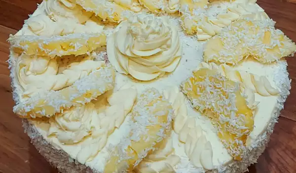 Тропическа торта с ананас