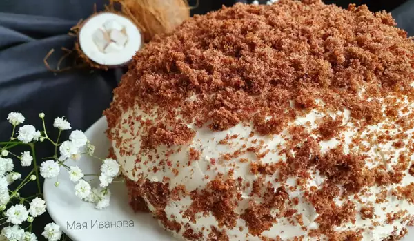 Турска торта Кюмбет паста с кокос
