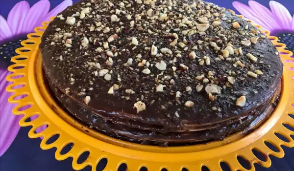 Вафлена шоколадова торта