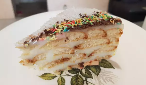 Ванилова торта с пандишпанки