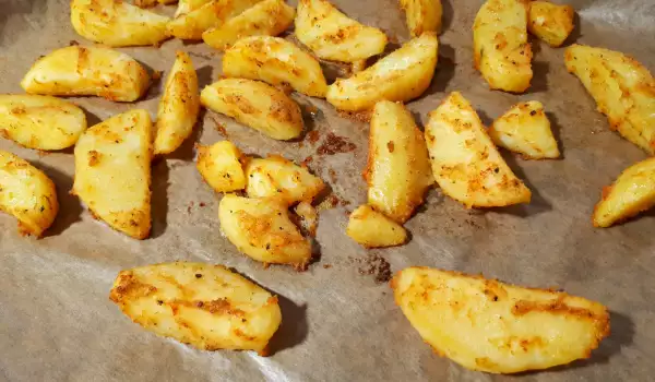 Варени и печени картофи с пармезан
