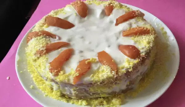Сочна веган торта с кайсии