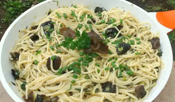 Пържени спагети без месо