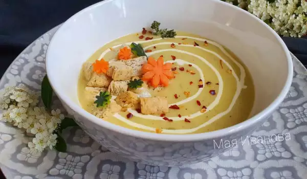 Вкусна крем супа с тиквички