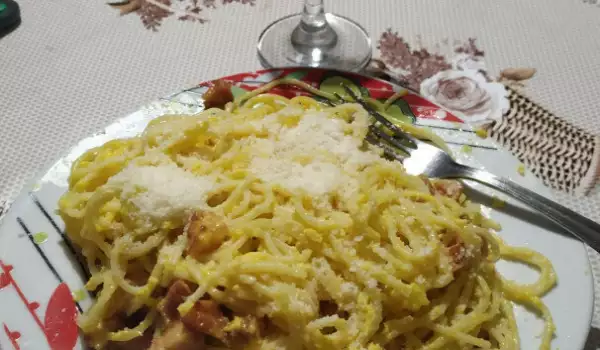 Моите вкусни спагети Карбонара