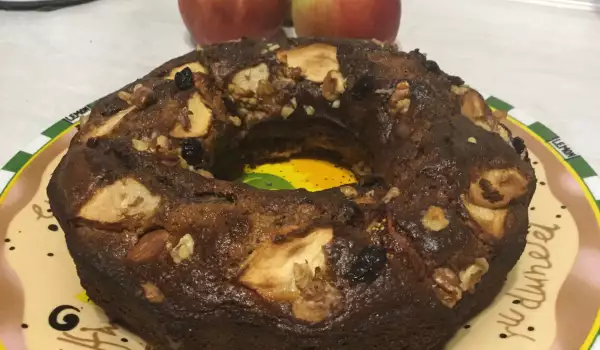 Здравословен кекс с ябълки (без захар и бяло брашно)