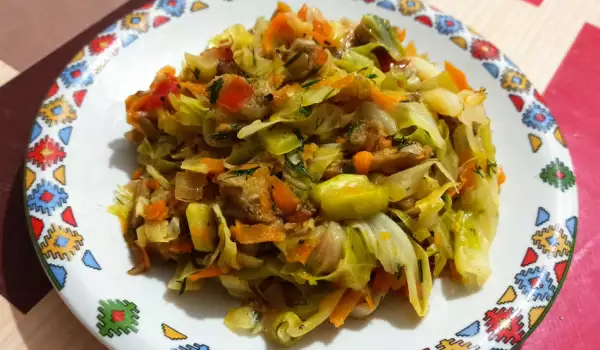 Зеленчуково ястие с патладжан и тиквички