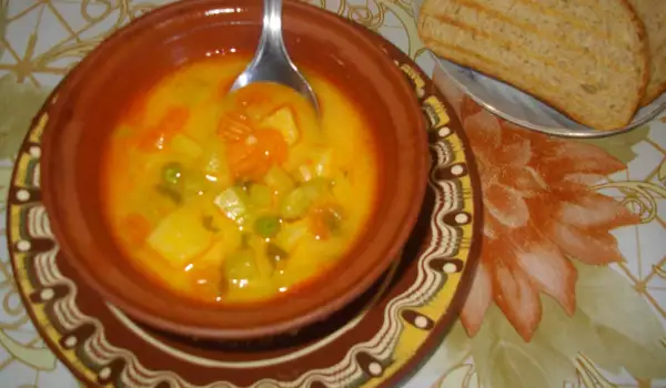 Зеленчукова супа с тиквички