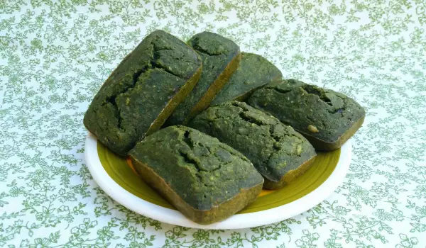 Веган зелени хлебчета с киселец и джоджен