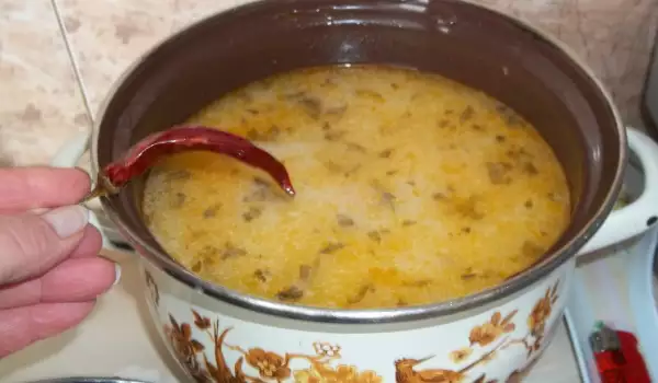 Супа с праз и зелева чорба