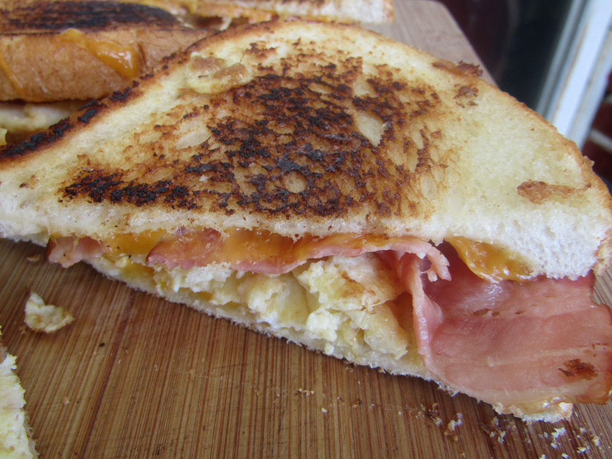 За да опитате ароматен американски сандвич не ви трябва американска
