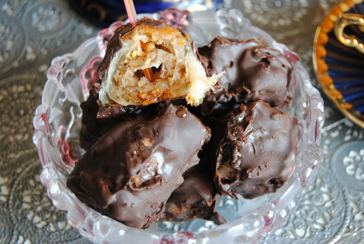 Шоколадовата глазура ще придаде на баклавата още по-наситен сладък вкус