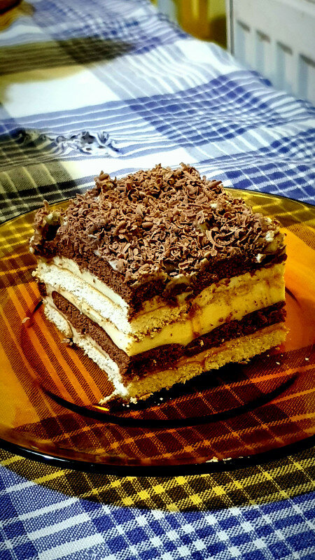 Снимка: Бърза и лесна бисквитена торта с маскарпоне и шоколад