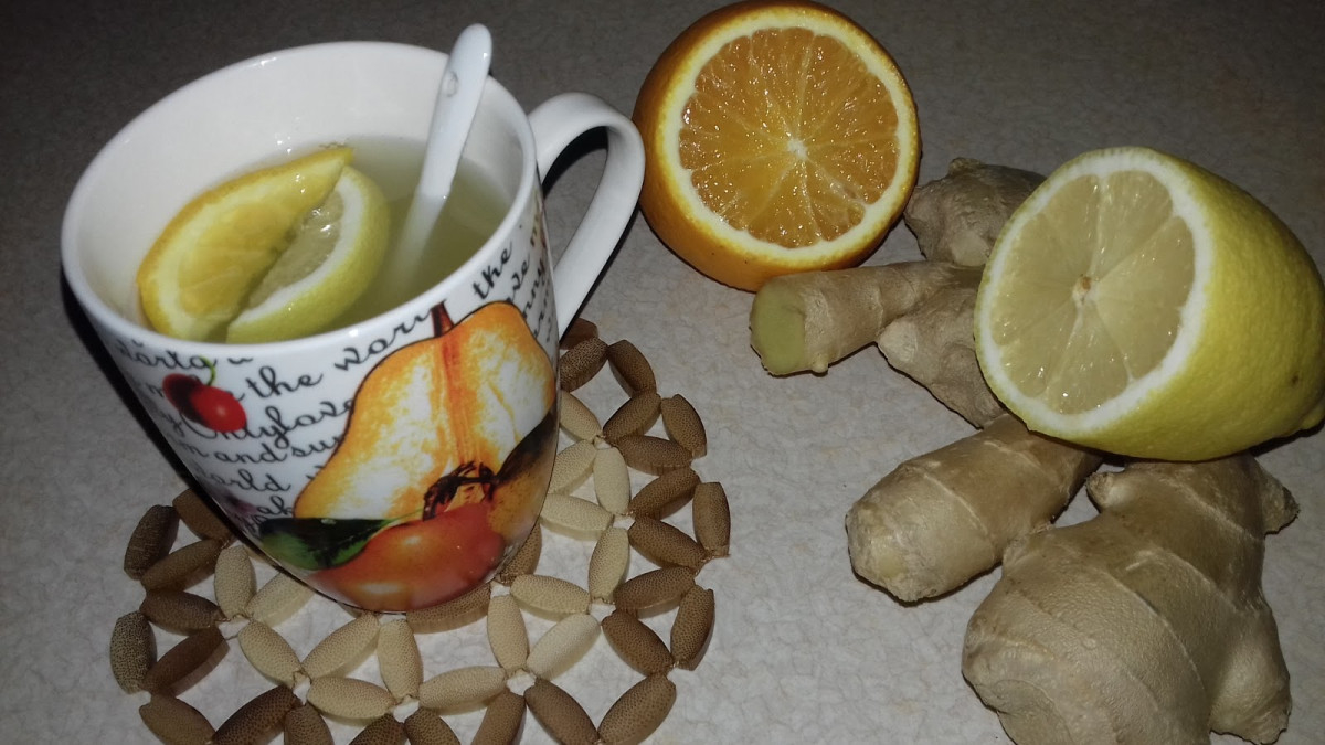 Сгряващ душата и укрепващ имунитета ароматен джинджифилов чай с портокал