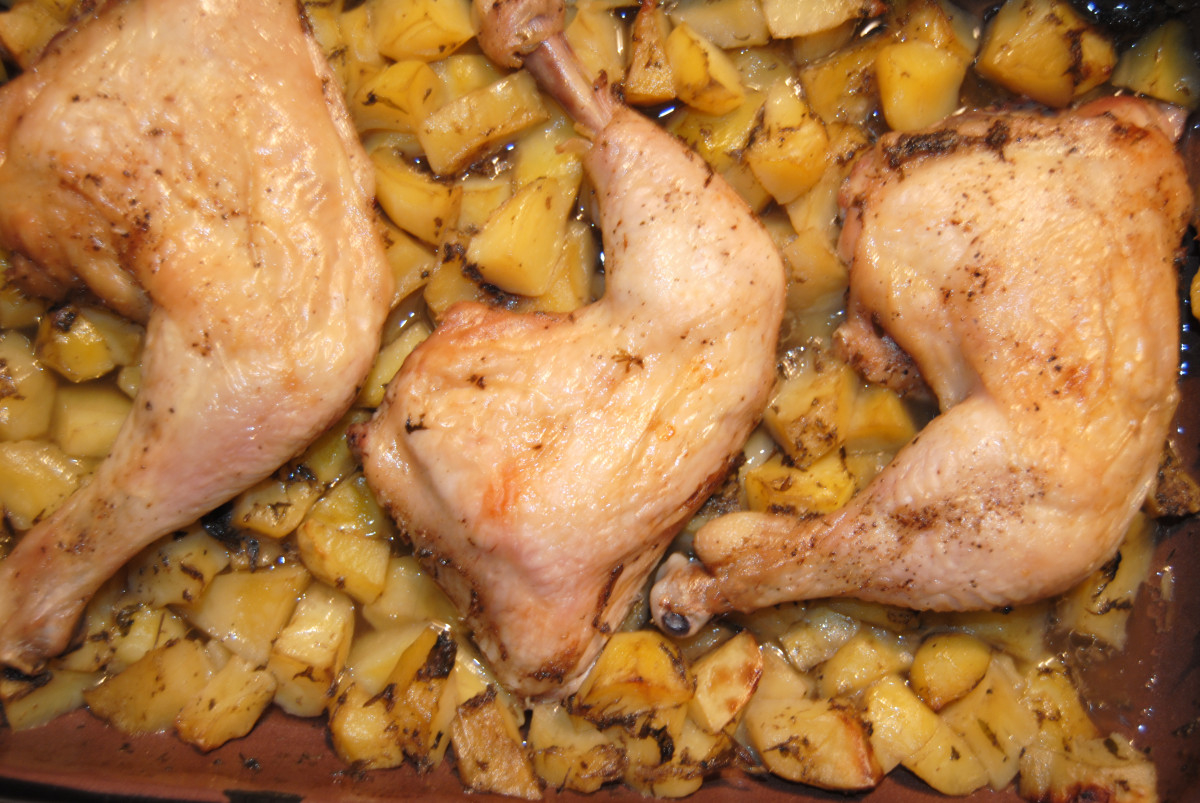 Вкусно и лесно перфектното пилешко с пресни картофки по