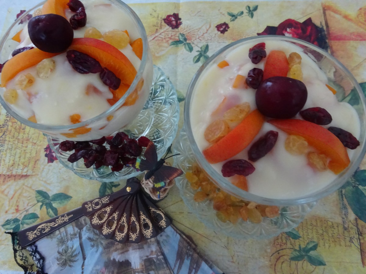 Лек десерт с плодове, подходящ за горещите летни месеци Не