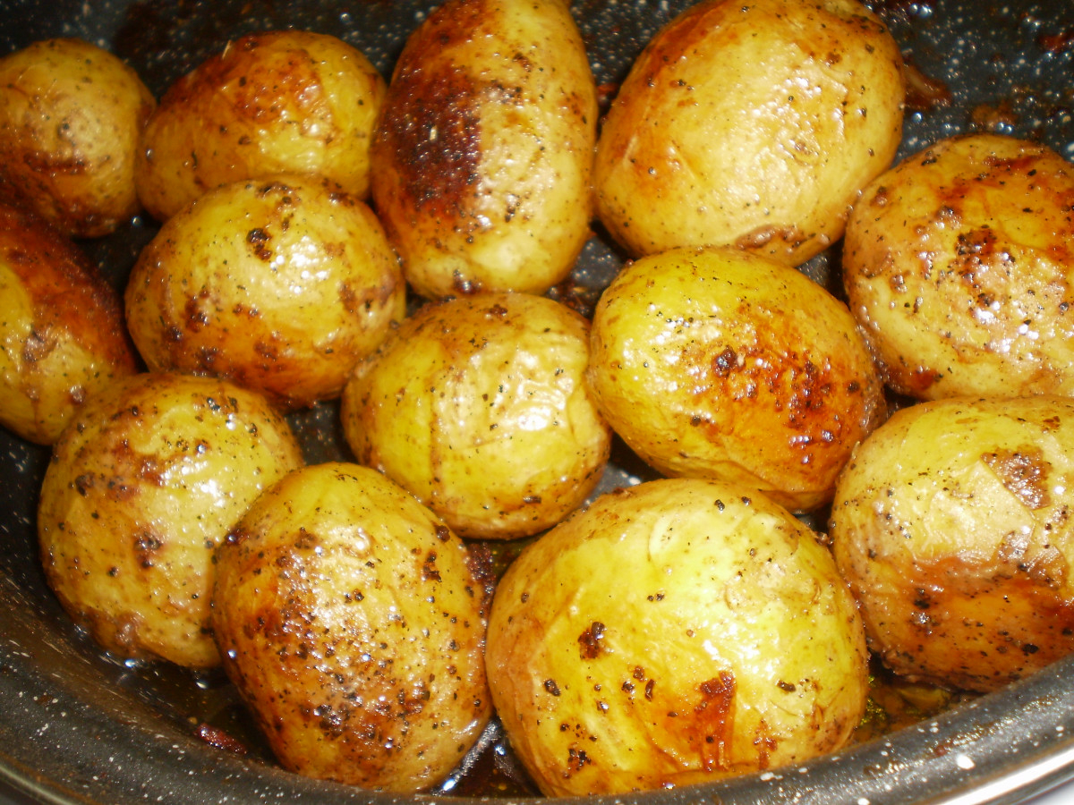 Чудесна гарнитура или бързо хапване - печени картофи в соев