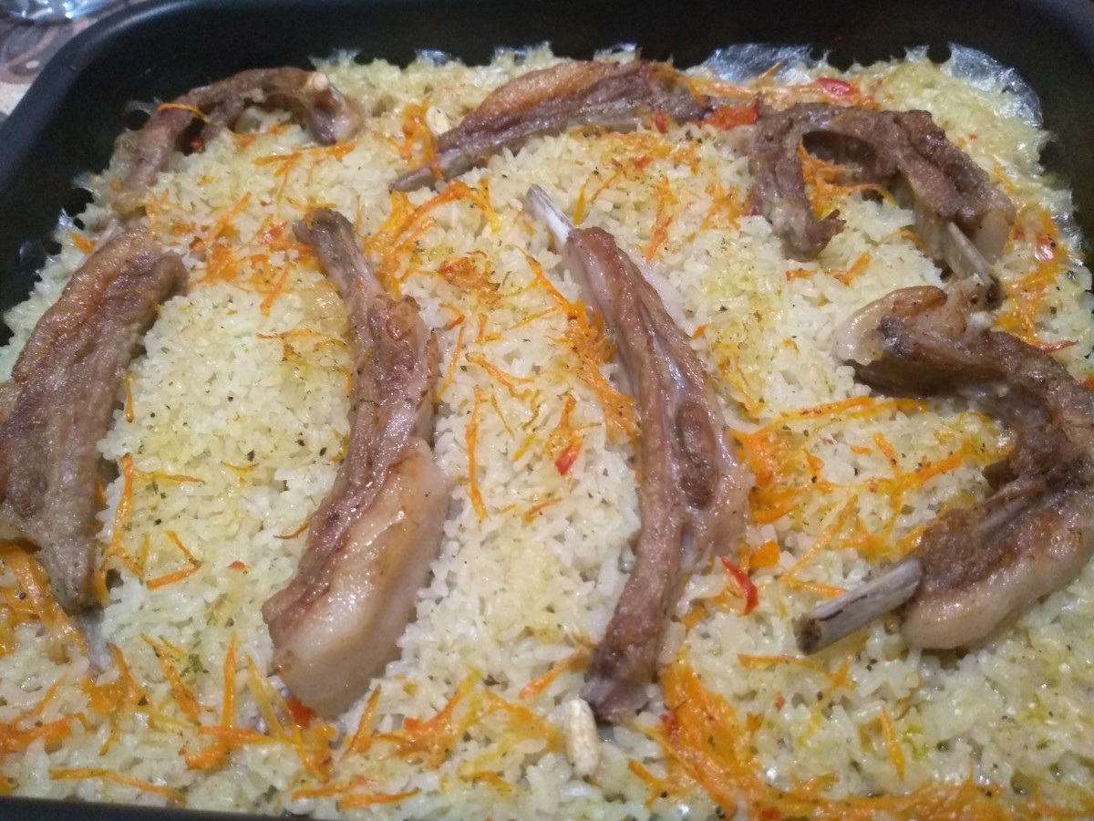 Свинско с ориз и моркови лесна и вкусна рецепта