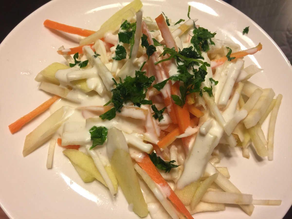 Свежа витаминозна салата с кореноплодни - да ви е вкусноНеобходими
