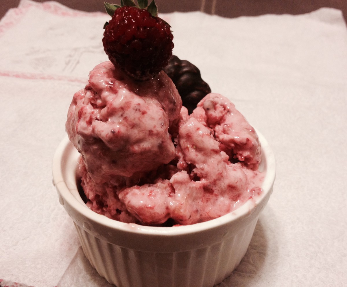 Леден десерт за любителите на плодовите удоволствияНеобходими Продукти● ягоди