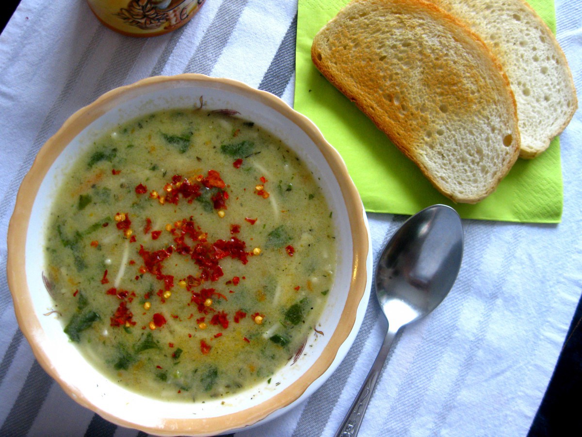 Класическа спаначена супа с фиде бързо лесно вкусно Необходими Продукти●