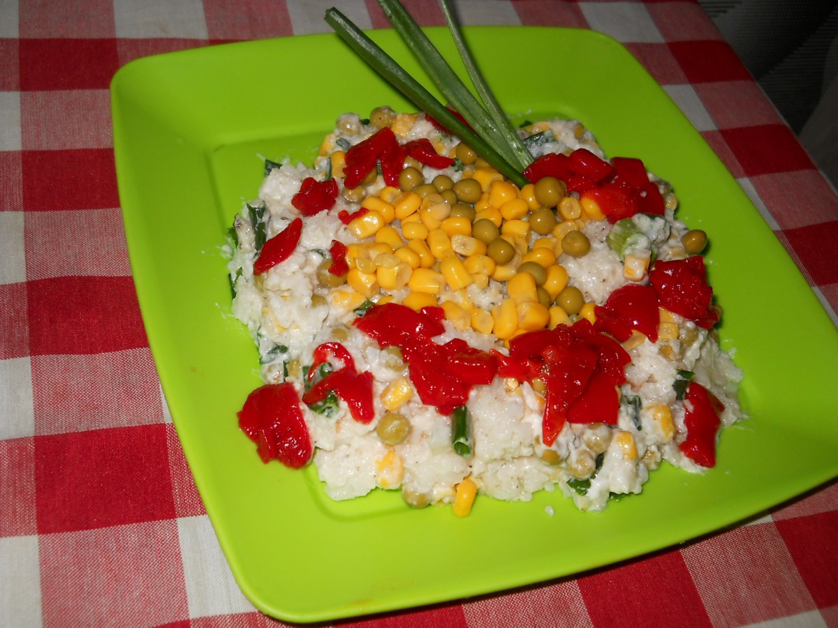 Страхотна салата с ориз и зеленчуци каквато с удоволствие хапваме