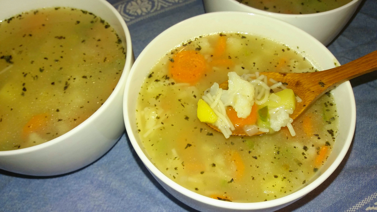 Ароматна шарена зеленчукова супа любима на всички Необходими Продукти● картофи