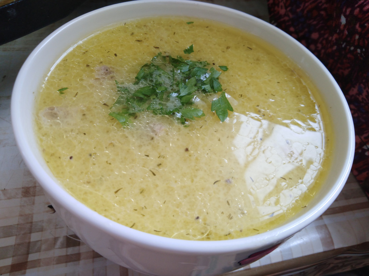 Снимка: Супа от пуешко месо със зелен пипер