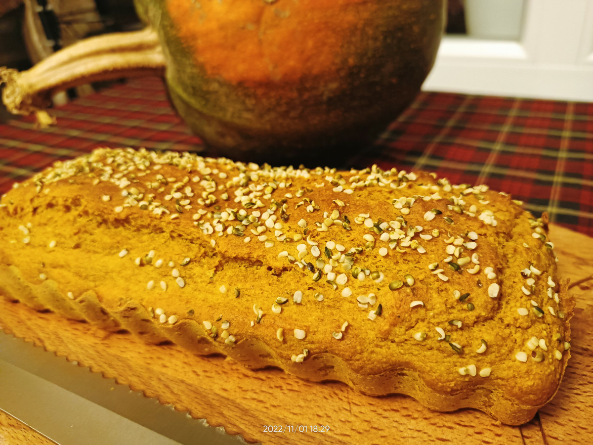 Грамажите в рецептата за здравословен хляб от тиква са съобразени