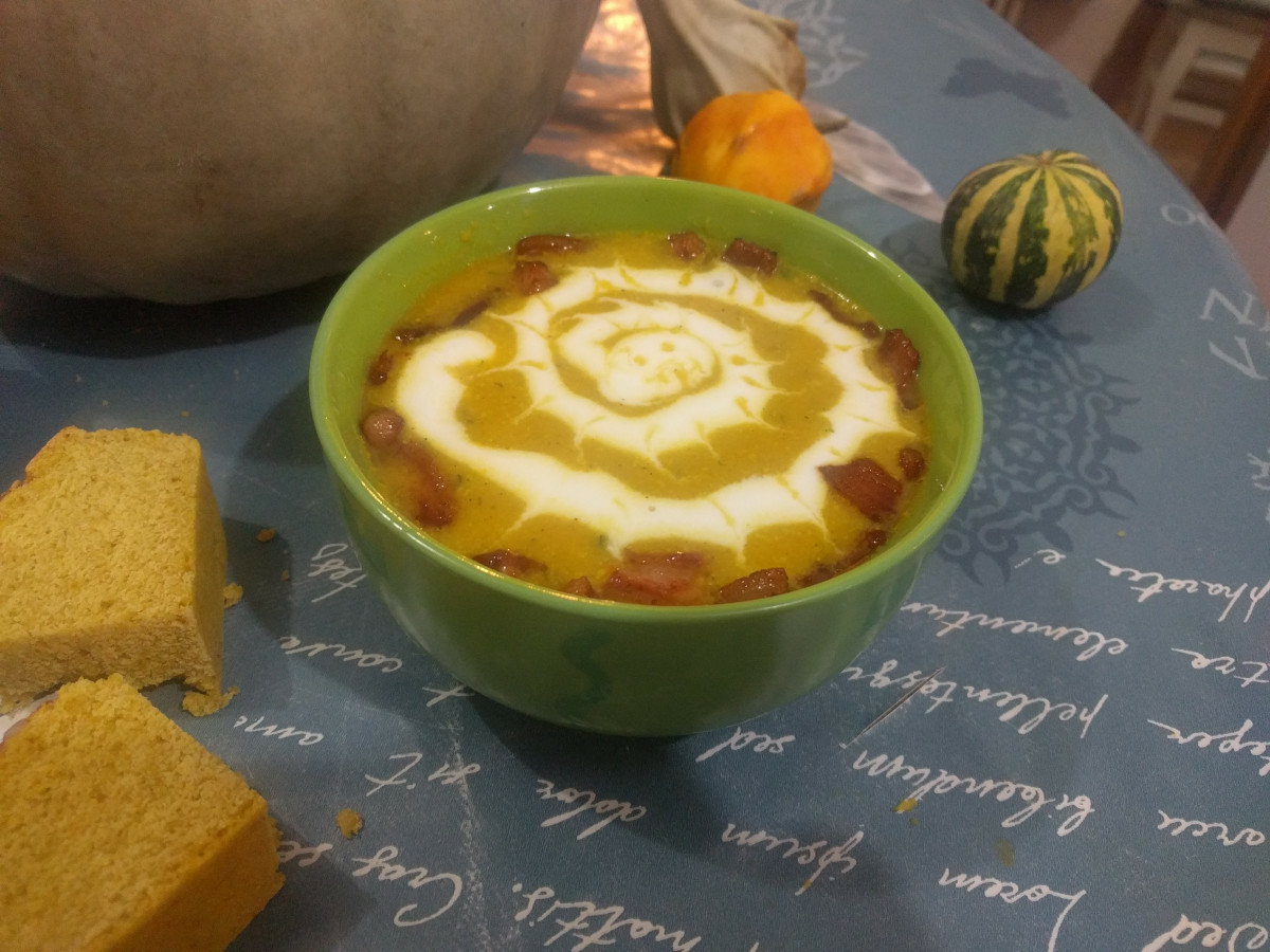 Хелоуин супа от тиква която можете да ядете и всеки