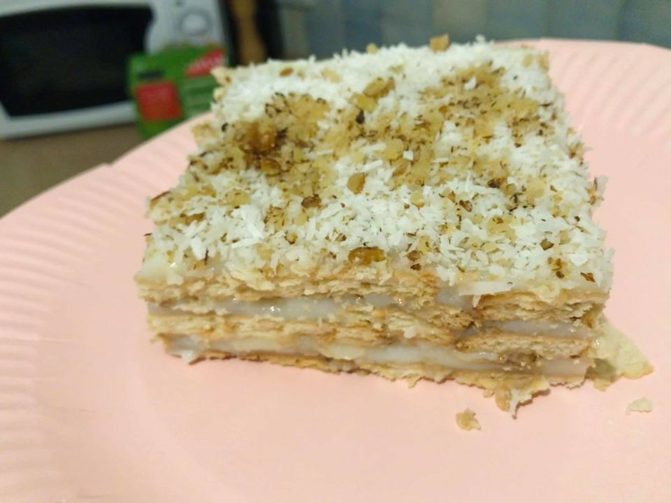 Мекичка нежна лесна за приготвяне домашна торта с ванилов пудинг