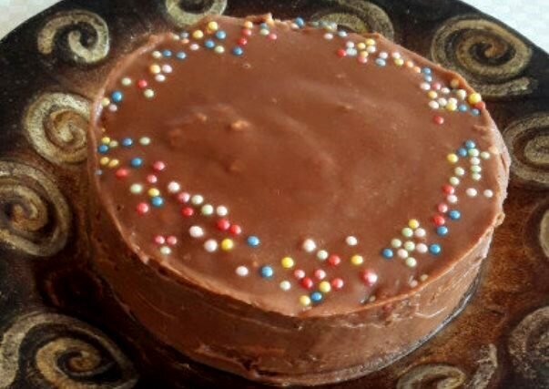 Шоколадова торта с аромат на кафе - върви чудесно със