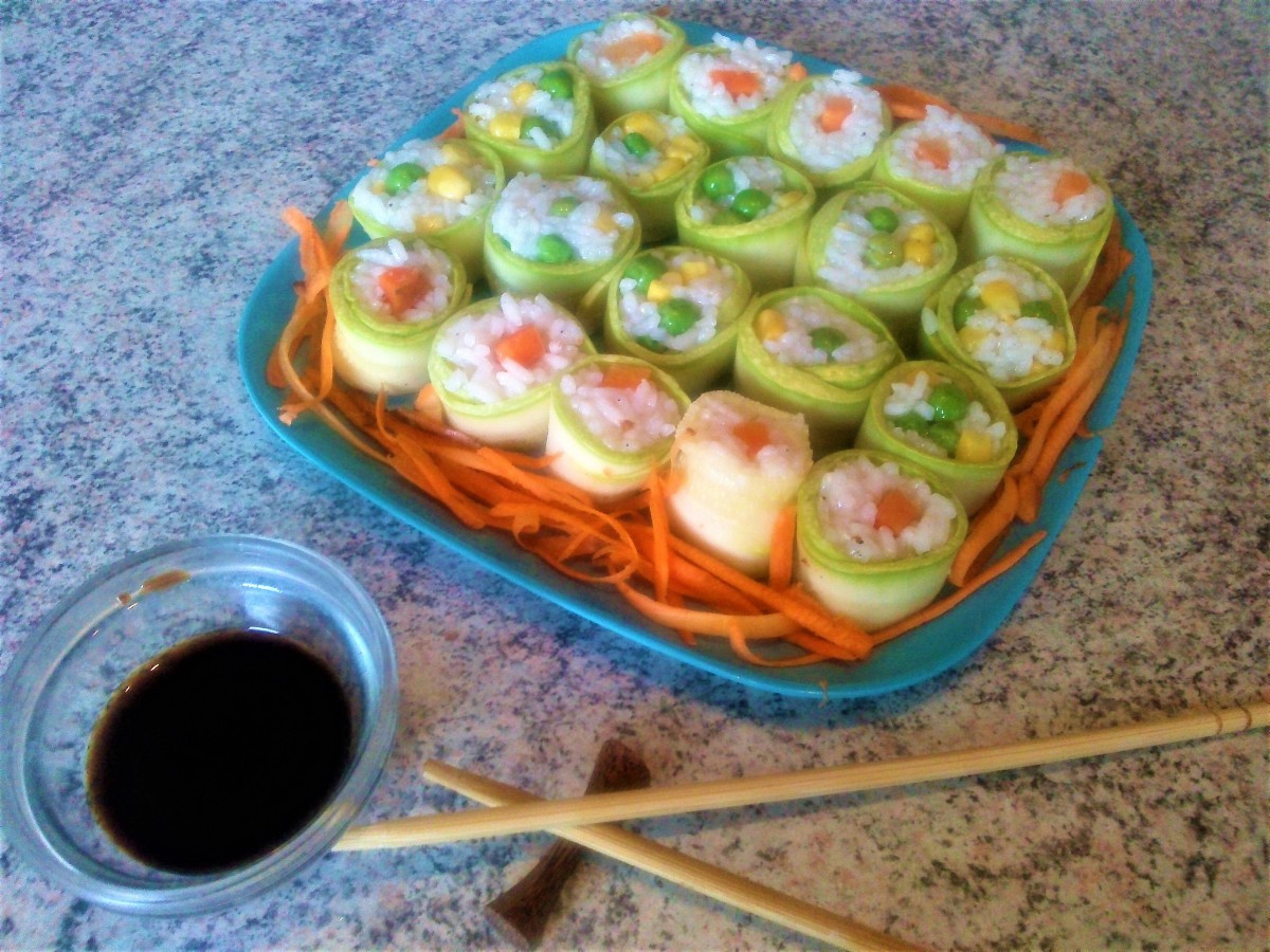 Какво разбират японците от правене на суши Ето перфектното зеленчуково