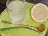 Детокс напитка с алое вера и лимон