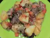Лесен телешки гулаш с картофи и шафран