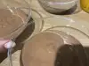 Шоколадов пудинг с варени яйца